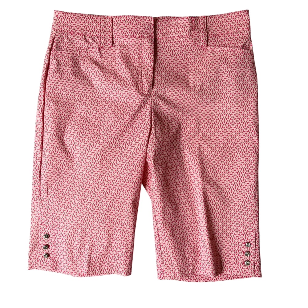 89th & Madison Pink Printed Bermuda Shorts